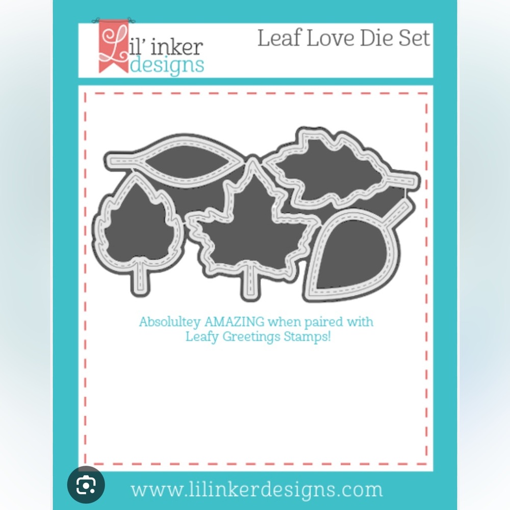 Lil’ Inker Designs Leaf Love Stitched Dies